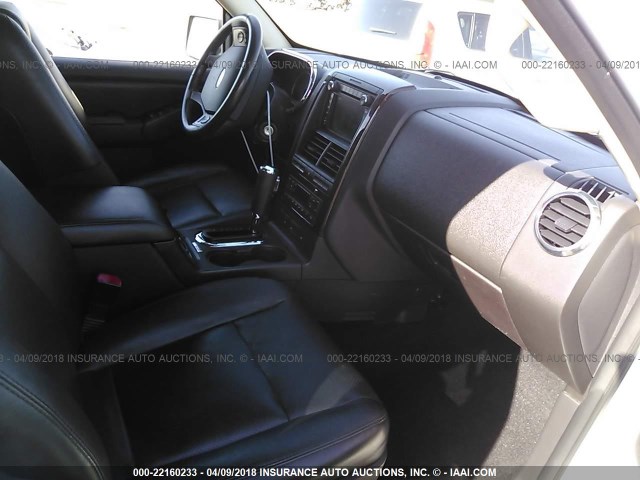 1FMEU6FEXAUA15658 - 2010 FORD EXPLORER LIMITED 白色 照片 5