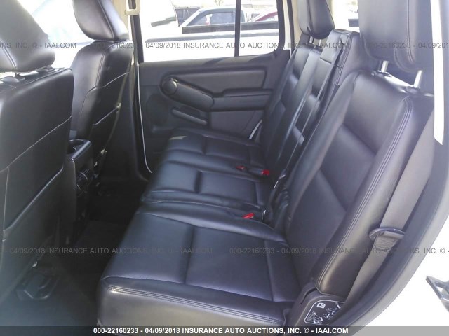 1FMEU6FEXAUA15658 - 2010 FORD EXPLORER LIMITED 白色 照片 8