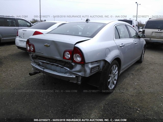 1G1ZE5E0XCF225969 - 2012 CHEVROLET MALIBU LTZ 银色 照片 4