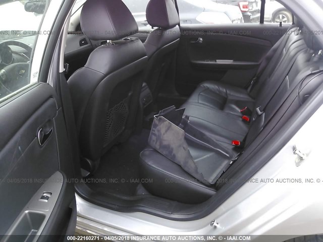 1G1ZE5E0XCF225969 - 2012 CHEVROLET MALIBU LTZ 银色 照片 8