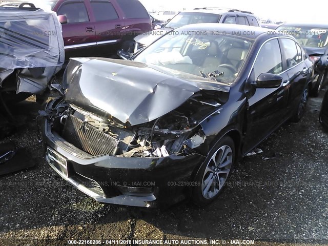 1HGCR2F5XFA065637 - 2015 HONDA ACCORD SPORT 黑色 照片 2