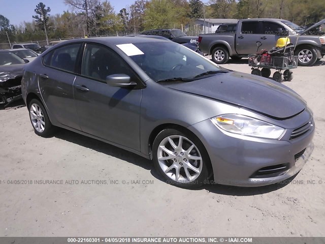 1C3CDFBAXDD150579 - 2013 DODGE DART SXT GRAY photo 1
