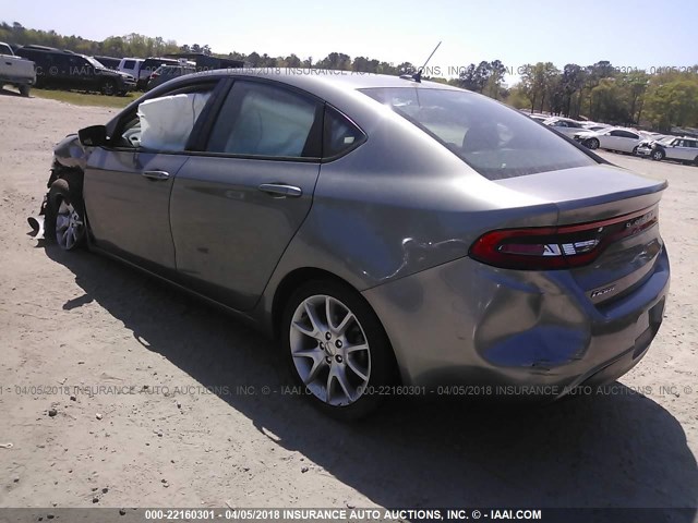 1C3CDFBAXDD150579 - 2013 DODGE DART SXT GRAY photo 3