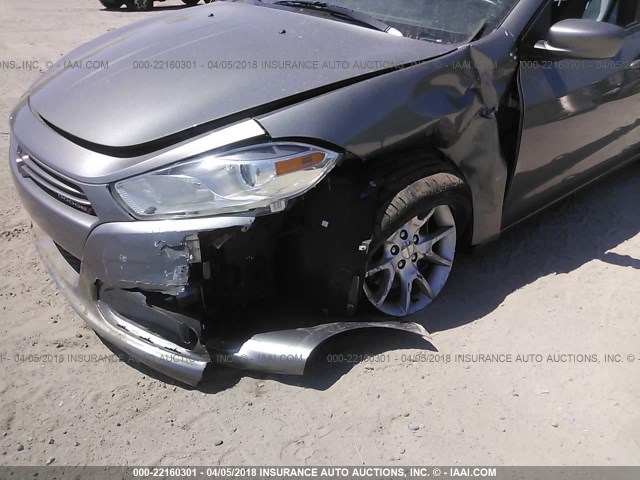 1C3CDFBAXDD150579 - 2013 DODGE DART SXT GRAY photo 6