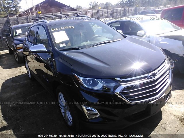 2GNAXWEX6J6237665 - 2018 CHEVROLET EQUINOX PREMIER BLACK photo 1