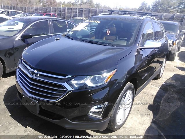 2GNAXWEX6J6237665 - 2018 CHEVROLET EQUINOX PREMIER BLACK photo 2