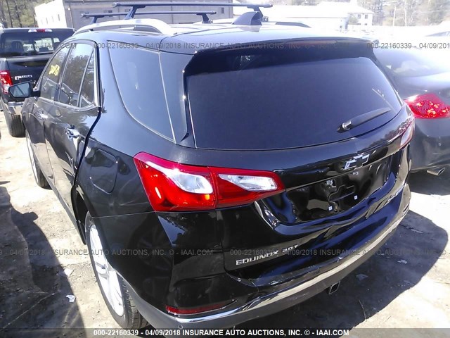 2GNAXWEX6J6237665 - 2018 CHEVROLET EQUINOX PREMIER BLACK photo 3