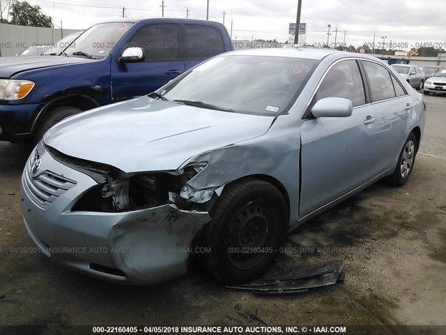 4T4BE46K68R044343 - 2008 TOYOTA CAMRY CE/LE/XLE/SE Light Blue photo 2