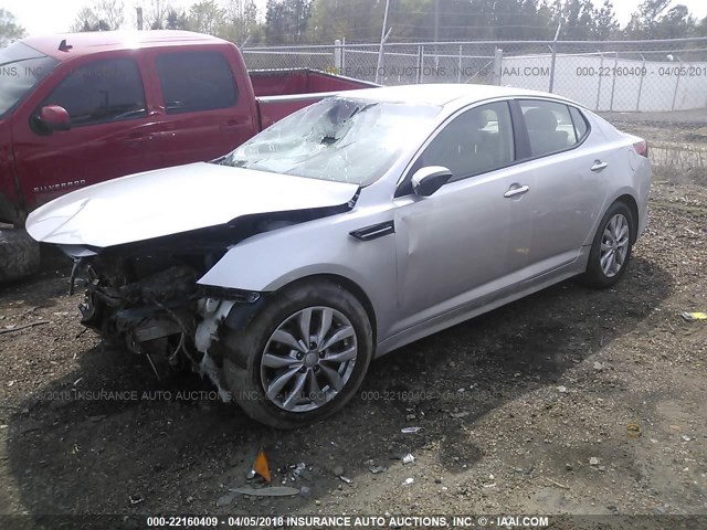 5XXGN4A78EG314844 - 2014 KIA OPTIMA EX GRAY photo 2