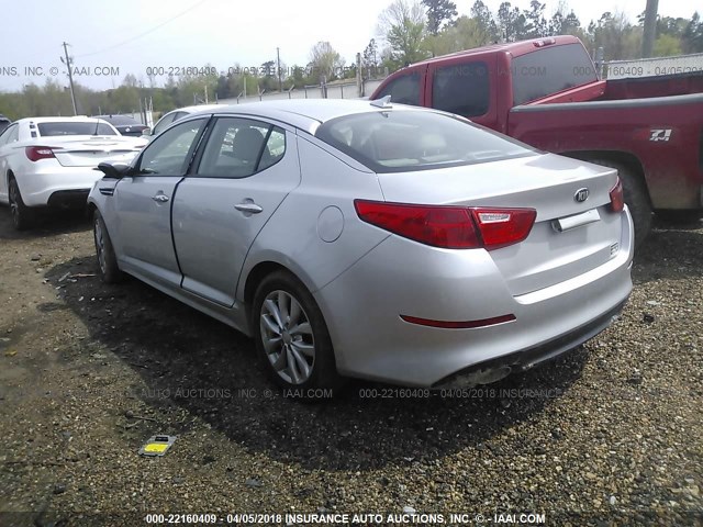 5XXGN4A78EG314844 - 2014 KIA OPTIMA EX GRAY photo 3