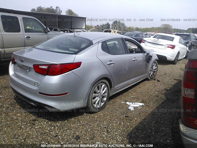 5XXGN4A78EG314844 - 2014 KIA OPTIMA EX GRAY photo 4