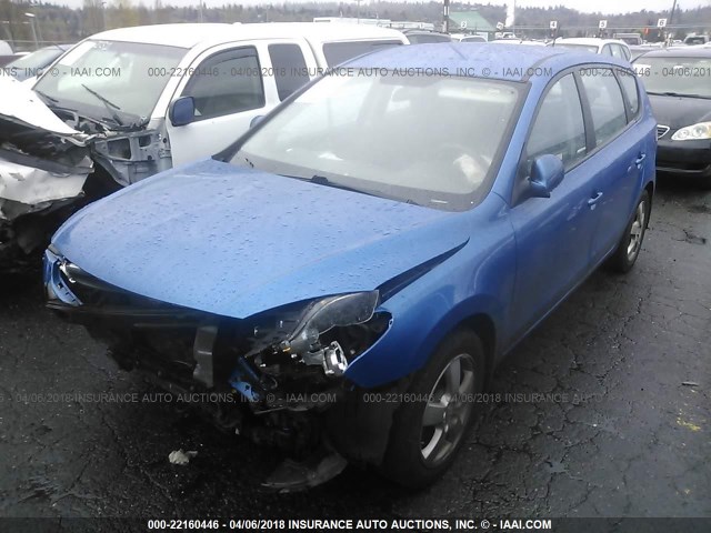 KMHDB8AE8AU083820 - 2010 HYUNDAI ELANTRA TOURING GLS BLUE photo 2