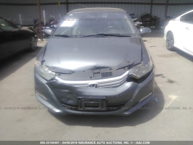 JHMZE2H5XAS033483 - 2010 HONDA INSIGHT LX GRAY photo 6