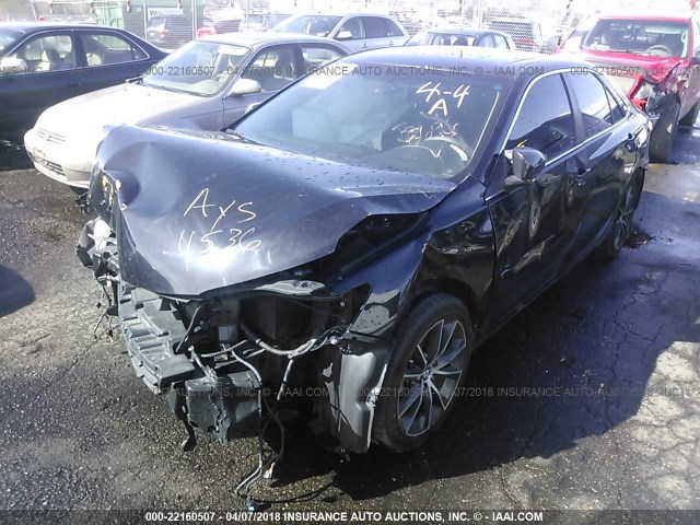 4T1BF1FK0GU158696 - 2016 TOYOTA CAMRY LE/XLE/SE/XSE BLACK photo 2