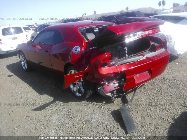 2B3CJ4DG3BH542878 - 2011 DODGE CHALLENGER RED photo 3