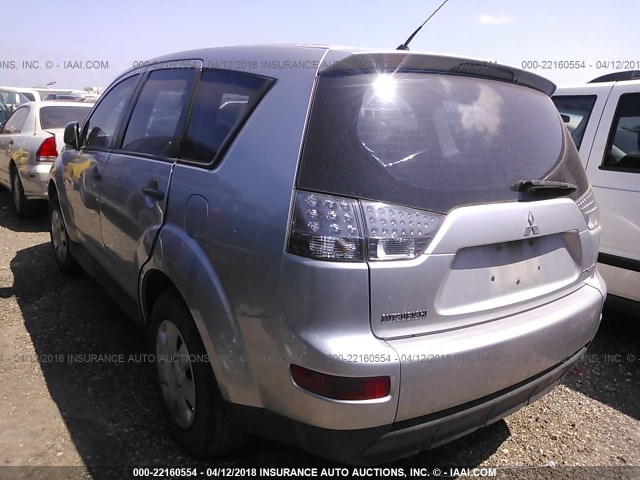 JA4LS21W19Z007340 - 2009 MITSUBISHI OUTLANDER ES 银色 照片 3