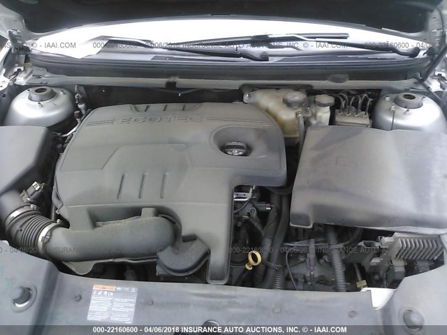 1G1ZC5EU0BF148679 - 2011 CHEVROLET MALIBU 1LT 银色 照片 10