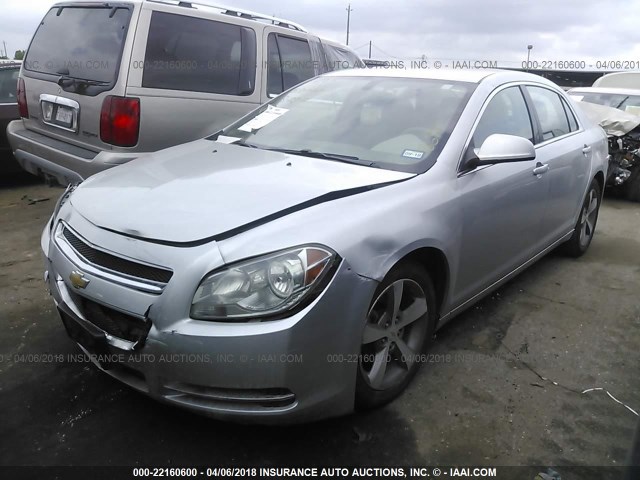 1G1ZC5EU0BF148679 - 2011 CHEVROLET MALIBU 1LT 银色 照片 2