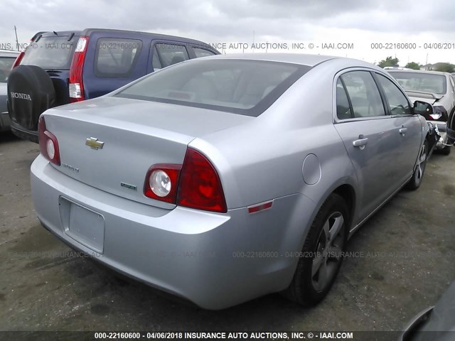 1G1ZC5EU0BF148679 - 2011 CHEVROLET MALIBU 1LT 银色 照片 4