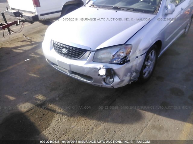 KNAFE161965345456 - 2006 KIA SPECTRA5 SILVER photo 6