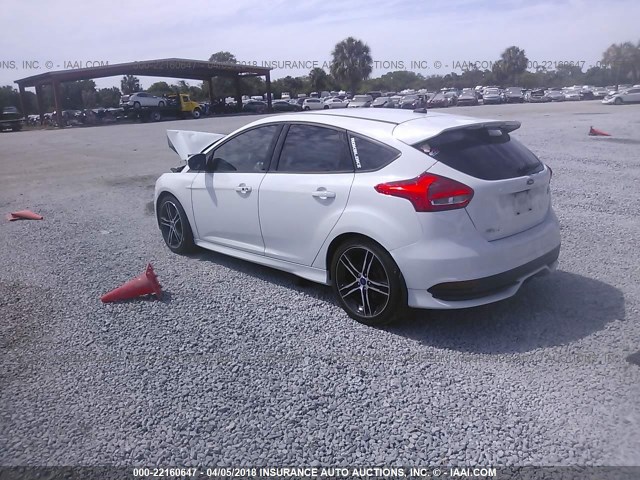 1FADP3L93GL323885 - 2016 FORD FOCUS ST WHITE photo 3