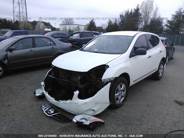 JN8AS5MT1BW161512 - 2011 NISSAN ROGUE S/SV/KROM WHITE photo 2