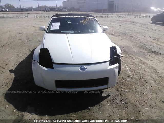 JN1AZ36A64M253269 - 2004 NISSAN 350Z ROADSTER WHITE photo 6