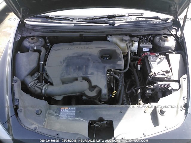 1G1ZB5E1XBF318569 - 2011 CHEVROLET MALIBU LS BLACK photo 10