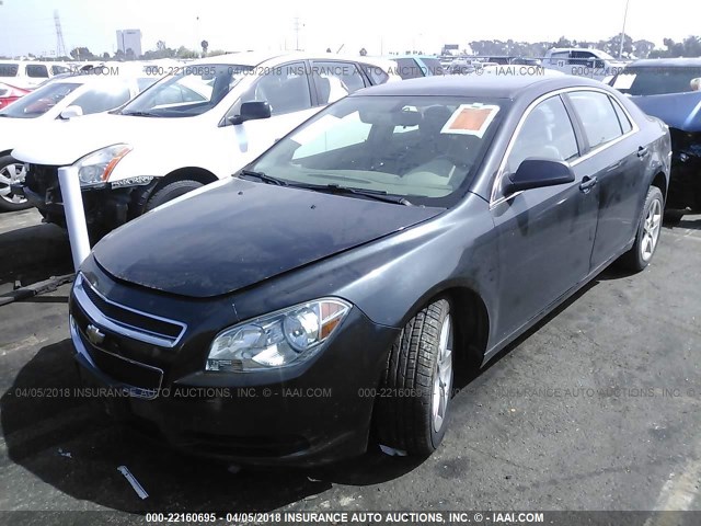1G1ZB5E1XBF318569 - 2011 CHEVROLET MALIBU LS BLACK photo 2