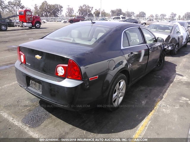 1G1ZB5E1XBF318569 - 2011 CHEVROLET MALIBU LS BLACK photo 4