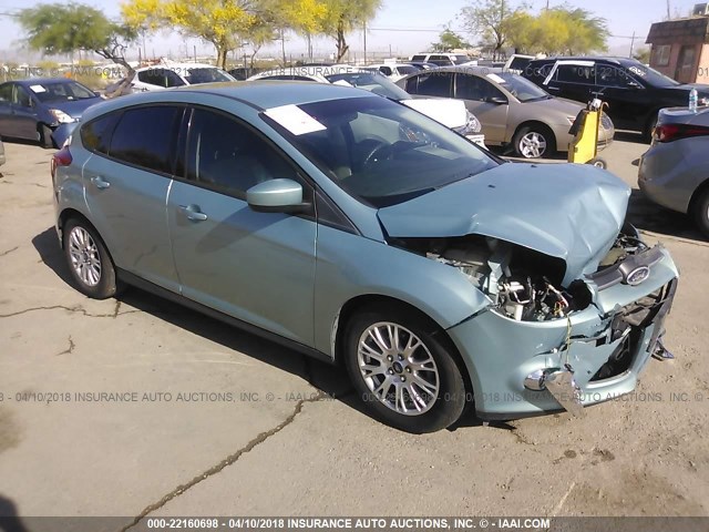 1FAHP3K23CL333560 - 2012 FORD FOCUS SE Light Blue photo 1