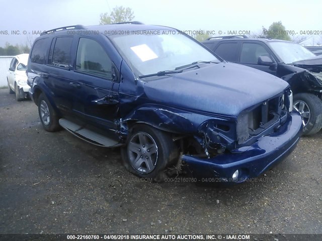 1D4HD48D84F211250 - 2004 DODGE DURANGO SLT BLUE photo 1