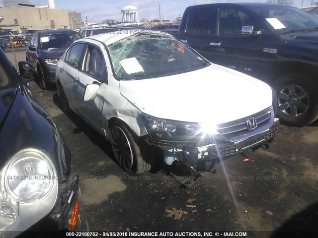 1HGCR2F57DA076625 - 2013 HONDA ACCORD SPORT WHITE photo 1