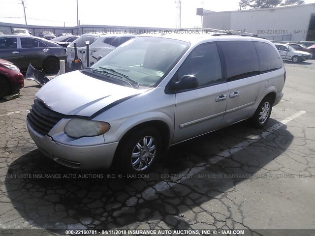 2A4GP54L27R184640 - 2007 CHRYSLER TOWN & COUNTRY TOURING SILVER photo 2