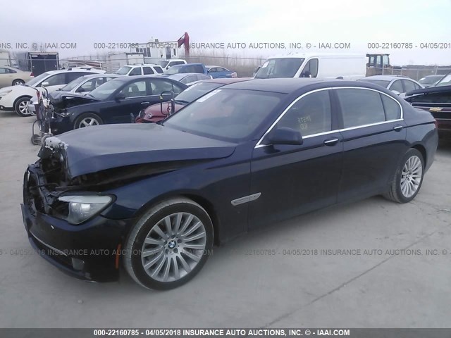 WBAKC8C5XAC431335 - 2010 BMW 750 LI/XDRIVE Dark Blue photo 2