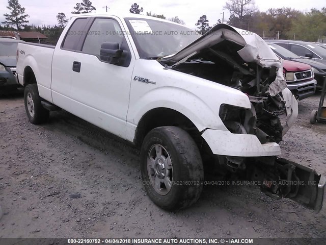 1FTRX14829FA72305 - 2009 FORD F150 SUPER CAB WHITE photo 1