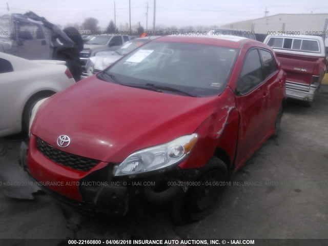 2T1KU40E19C043247 - 2009 TOYOTA COROLLA MATRIX  RED photo 6
