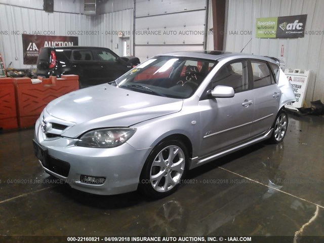 JM1BK143371720247 - 2007 MAZDA 3 HATCHBACK SILVER photo 2