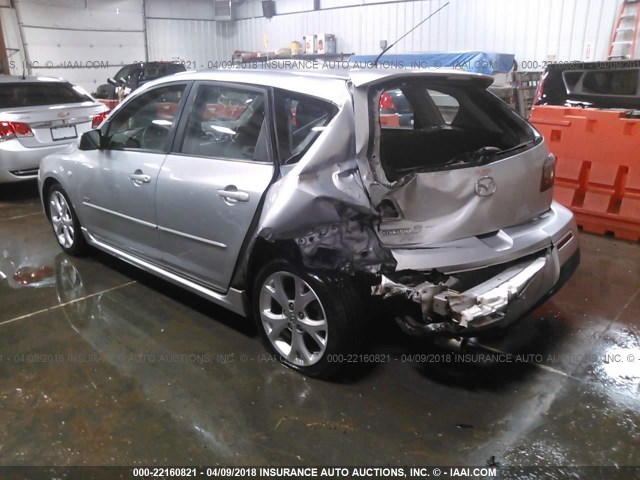 JM1BK143371720247 - 2007 MAZDA 3 HATCHBACK SILVER photo 3