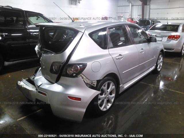 JM1BK143371720247 - 2007 MAZDA 3 HATCHBACK SILVER photo 4