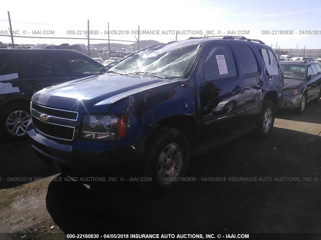 1GNSKAE07CR295820 - 2012 CHEVROLET TAHOE K1500 LS BLUE photo 2