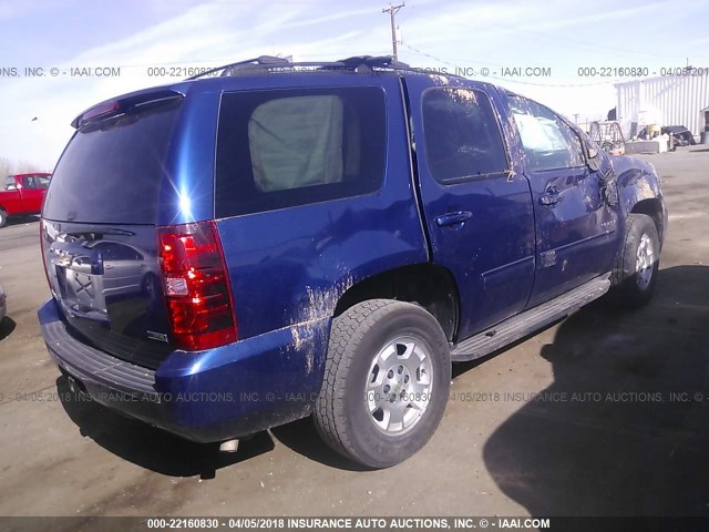 1GNSKAE07CR295820 - 2012 CHEVROLET TAHOE K1500 LS BLUE photo 4