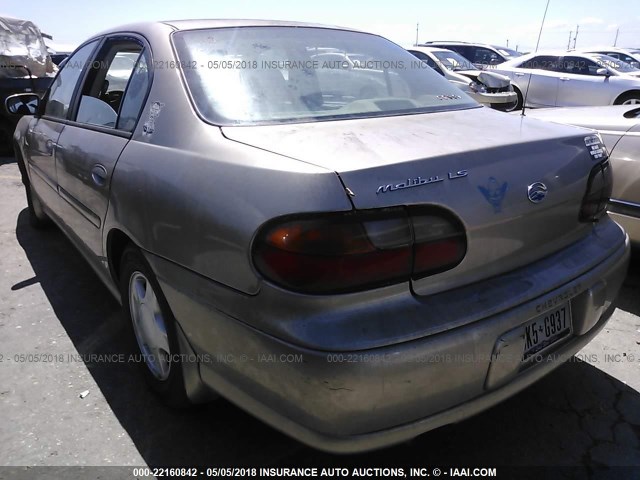 1G1NE52J4Y6188971 - 2000 CHEVROLET MALIBU LS 银色 照片 3