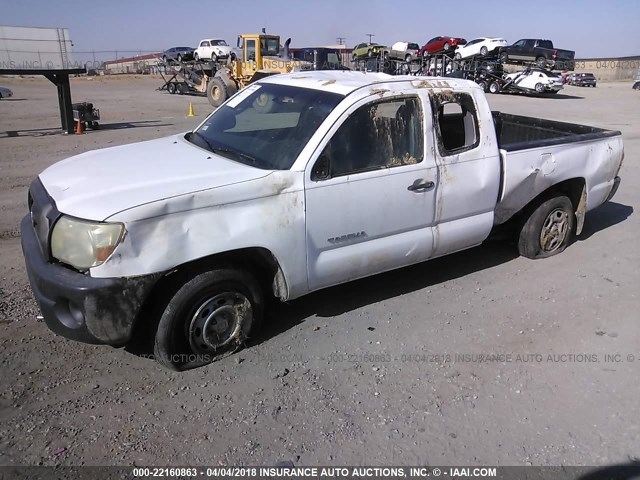 5TETX22N57Z367984 - 2007 TOYOTA TACOMA ACCESS CAB Weiß Foto 2