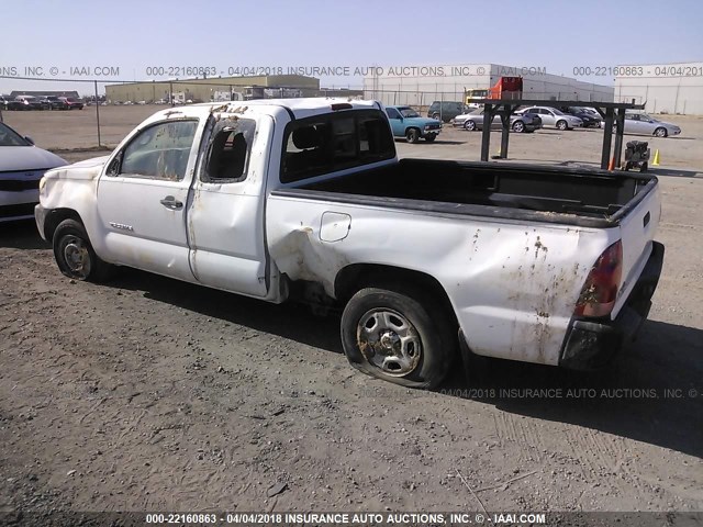 5TETX22N57Z367984 - 2007 TOYOTA TACOMA ACCESS CAB Weiß Foto 3