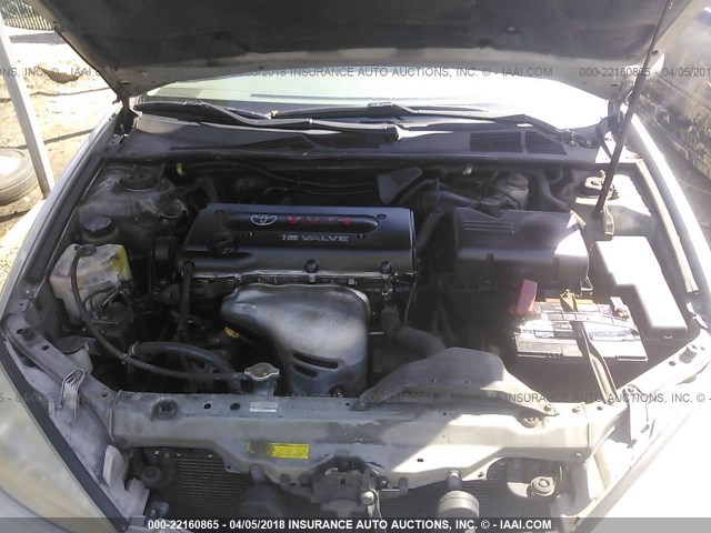 4T1BE30K64U861528 - 2004 TOYOTA CAMRY LE/XLE/SE 银色 照片 10