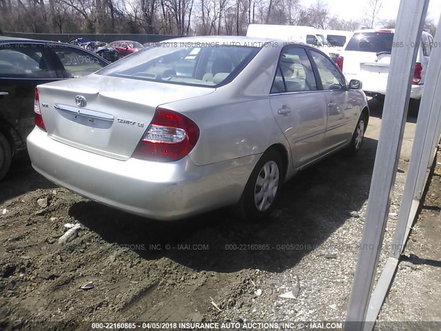 4T1BE30K64U861528 - 2004 TOYOTA CAMRY LE/XLE/SE 银色 照片 4