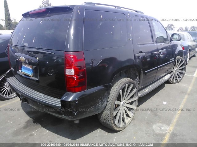 1GNFC13C27J372528 - 2007 CHEVROLET TAHOE C1500 BLACK photo 4