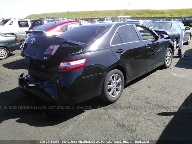 4T1BK46K49U587095 - 2009 TOYOTA CAMRY SE/LE/XLE BLACK photo 4