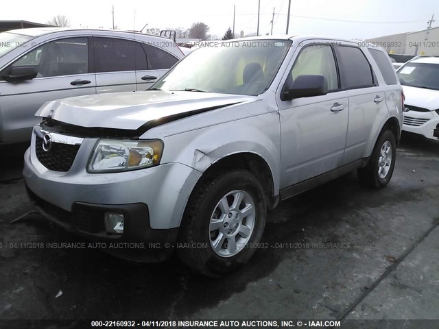 4F2CZ06G89KM02311 - 2009 MAZDA TRIBUTE S SILVER photo 2